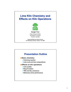 Lime Kiln Chemistry and Effects on Kiln Operations
