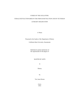 FURIES OF THE GUILLOTINE: FEMALE