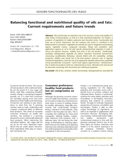 - OCL - Oilseeds and fats, Crops and Lipids