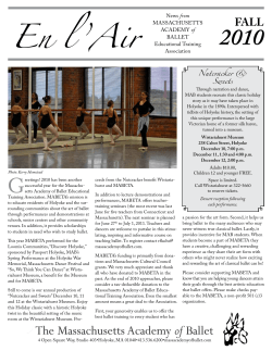 2010 Fall - Massachusetts Academy of Ballet