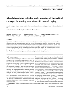 Mandala making to foster understanding of