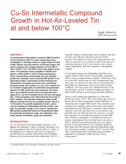Cu-Sn Intermetallic Compound Growth in Hot-Air