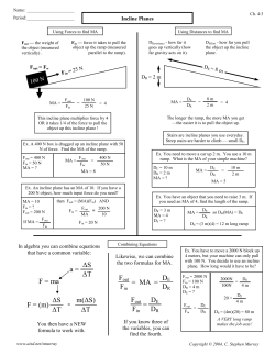 Incline Planes