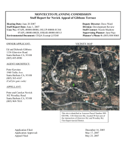 Novick Appeal of Gibbons Terrace - Santa Barbara County Planning