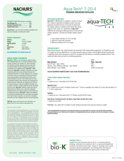Aqua-Tech&reg; 7-20-4