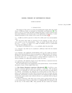 Model theory of difference fields