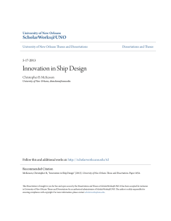 Innovation in Ship Design