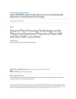 Impact of New Processing Technologies on the Physical and
