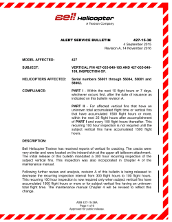 TECHNICAL BULLETIN xxx-xx-xxx
