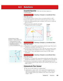 Rotations 4.3 - Demarest School District
