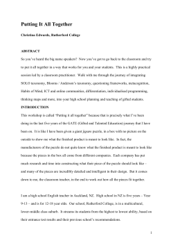 Putting It All Together