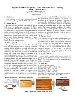 Impulse-Based Gait Design and Control for Variable Speed