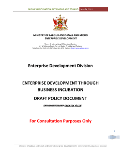 Enterprise Development Division ENTERPRISE DEVELOPMENT