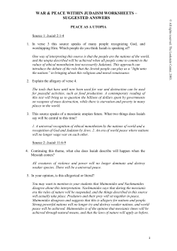 Answer suggestions for worksheets