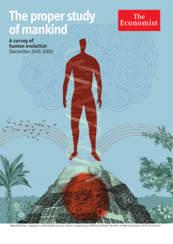 The proper study of mankind