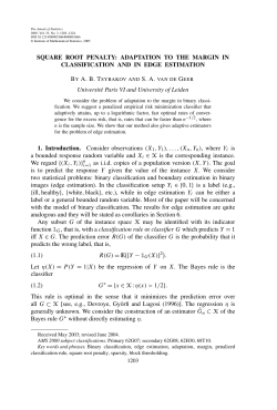Square root penalty - Laboratoire de Probabilit&eacute;s et Mod&egrave;les