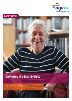 Delivering the Equality Duty