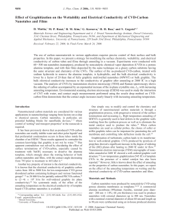 Effect of Graphitization on the Wettability and Electrical Conductivity