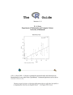 The Guide - R Project
