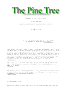 poems by walt whitman