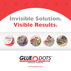 Glue Dots Brochure - Ellsworth Adhesives Europe