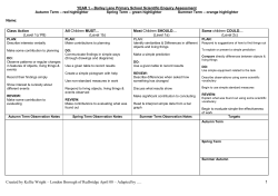 Physical Processes (light, sound, electricity and forces)