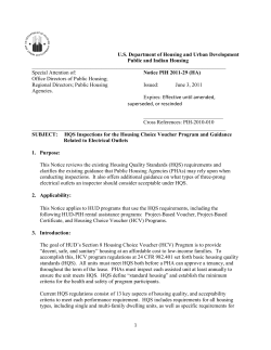 Section 8 HUD Electric Outlets