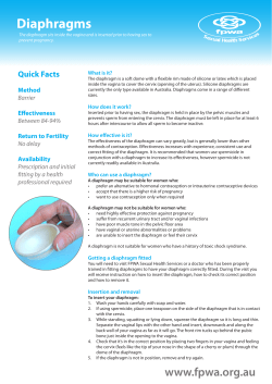 Diaphragms - Sexual Health Quarters