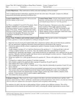 Lesson Plan Title - Milwaukee Public Schools