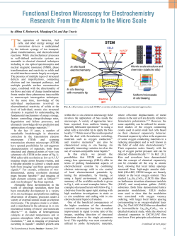 Functional Electron Microscopy for Electrochemistry Research