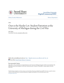 Student Patriotism at the University of Michigan during the Civil War