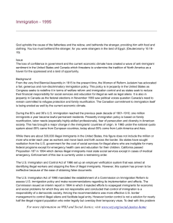 Immigration - Women of Reform Judaism