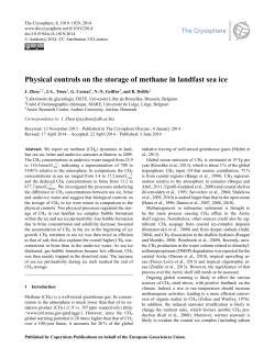 Physical controls on the storage of methane in landfast sea ice