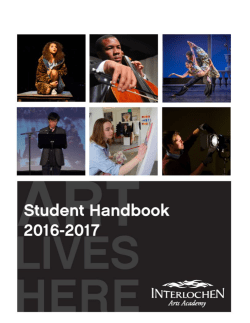 introduction - Interlochen Arts Academy