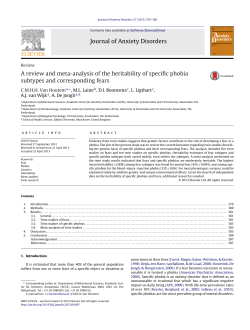 A review and meta-analysis of the heritability of