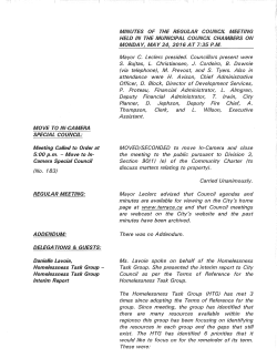 MOVE TO IN-CAMERA SPECIAL COUNCIL