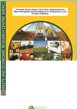 The South African Ostrich Value Chain