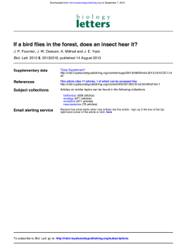 If a bird flies in the forest, does an insect hear it?