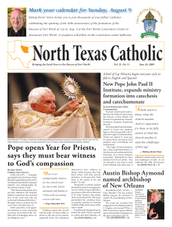 June 26 - North Texas Catholic