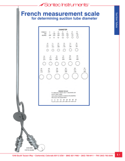 French measurement scale