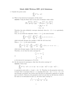 Math 2260 HW #13 Solutions