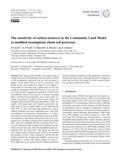 The sensitivity of carbon turnover in the Community Land Model to