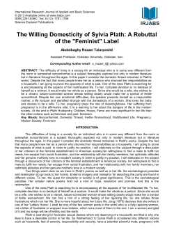 The Willing Domesticity of Sylvia Plath: A Rebuttal of the