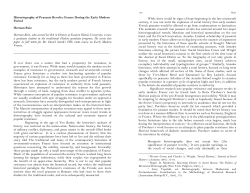 Historiography of Peasants Revolts: France During the Early