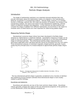 GEL 324 Sedimentology - SERC