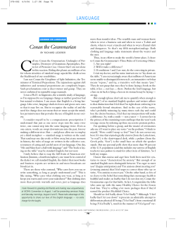 Conan the Grammarian - National Court Reporters Association