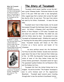 The Story of Tecumseh