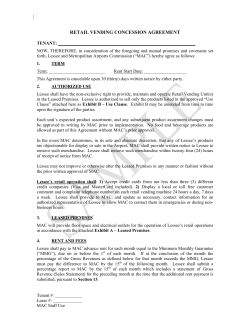 retail vending concession agreement