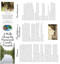 A Walk Along the Manayunk Canal`s Towpath