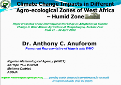 Climate Change Impacts in Different Agro